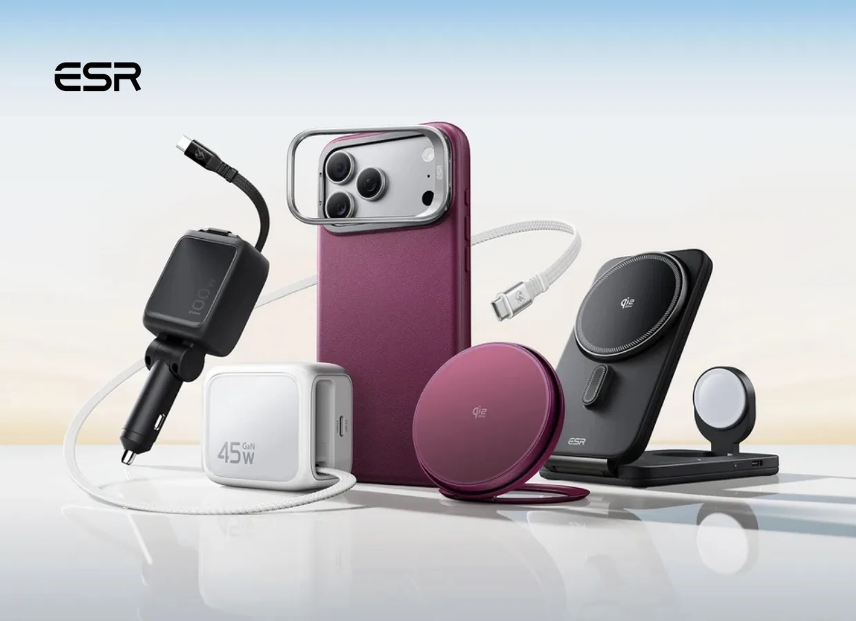 ESR product range: MagSafe charger, power bank, car charger and iPhone case